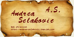 Andrea Selaković vizit kartica